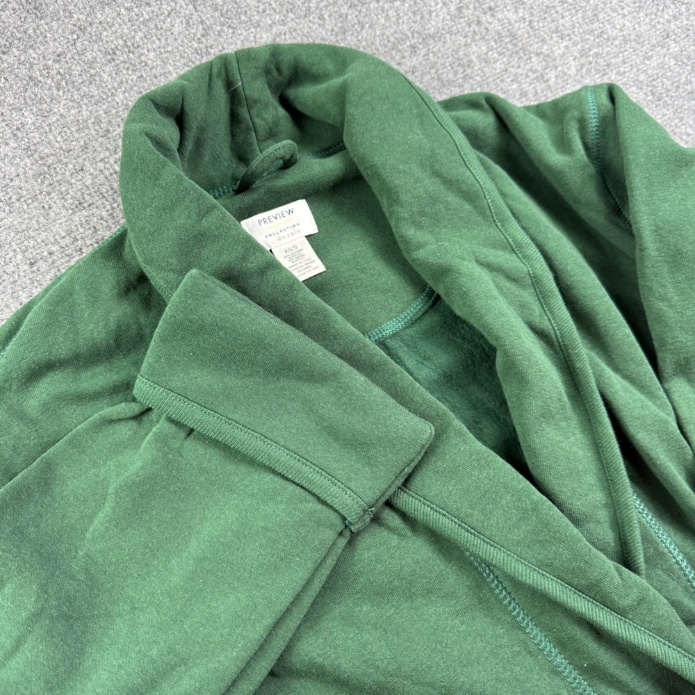 Preview Collection Robe XS/S Green Shawl Collar Belted Loungewear Unisex Men's